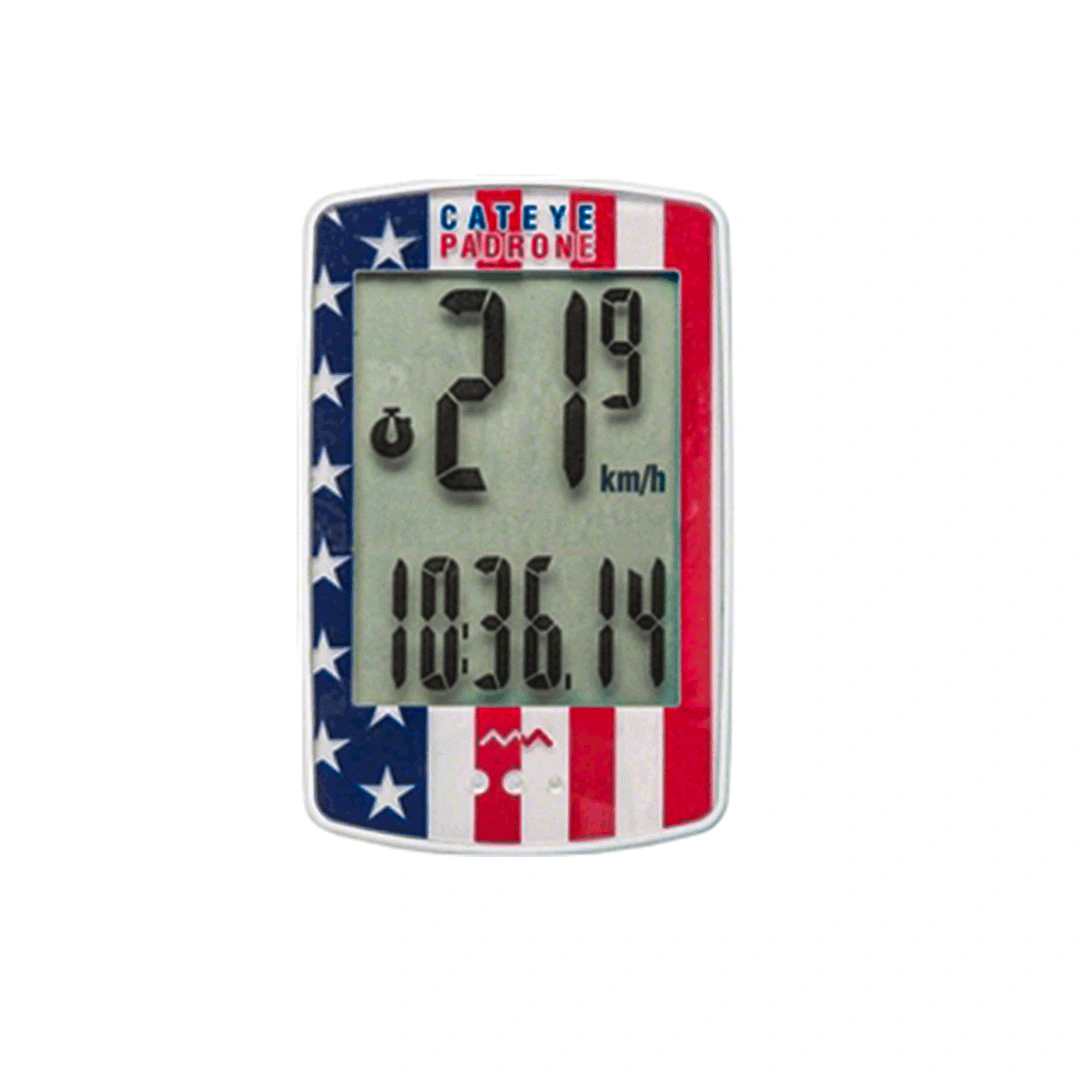Amerikanische Flagge Speedometer – Cateye Padrone: Dein Fahrerlebnis jetzt optimieren!